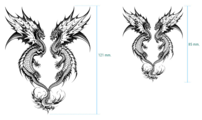 Tatuaje Duelo de Dragones