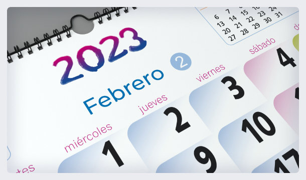 Calendario colgante 2023